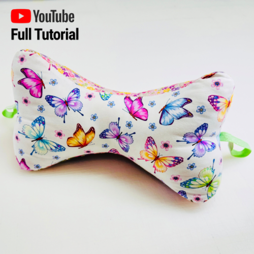 Bone-Shaped Neck Pillow Sewing Pattern : Digital Download- No Written Instructions