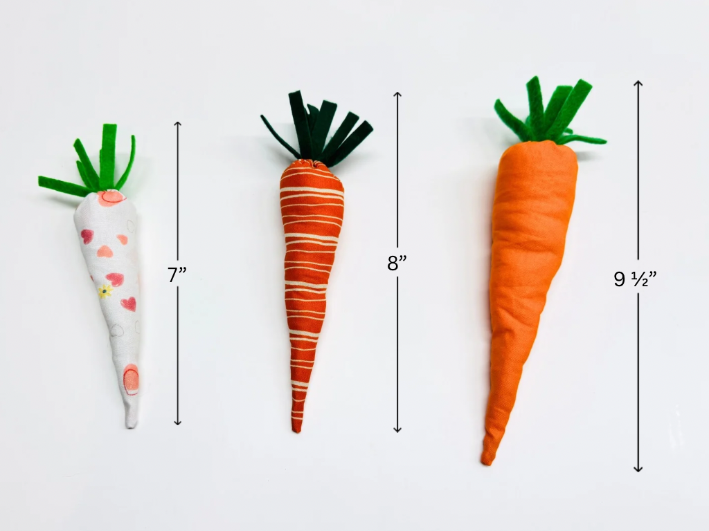 Fabric Carrots Sewing Pattern : Digital Download