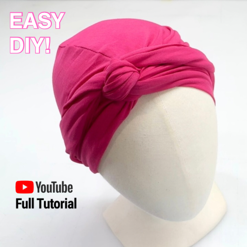 Easy Twist Turban PDF Sewing Pattern : Digital Download (No Written Instructions)