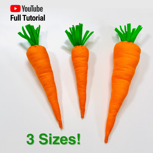 Fabric Carrots Sewing Pattern : Digital Download