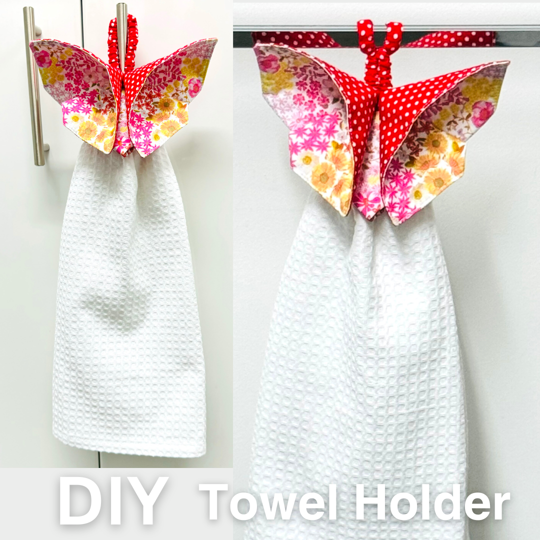 3D Fabric Butterfly Towel Holder Sewing Pattern : Digital Download (No Written Instructions)