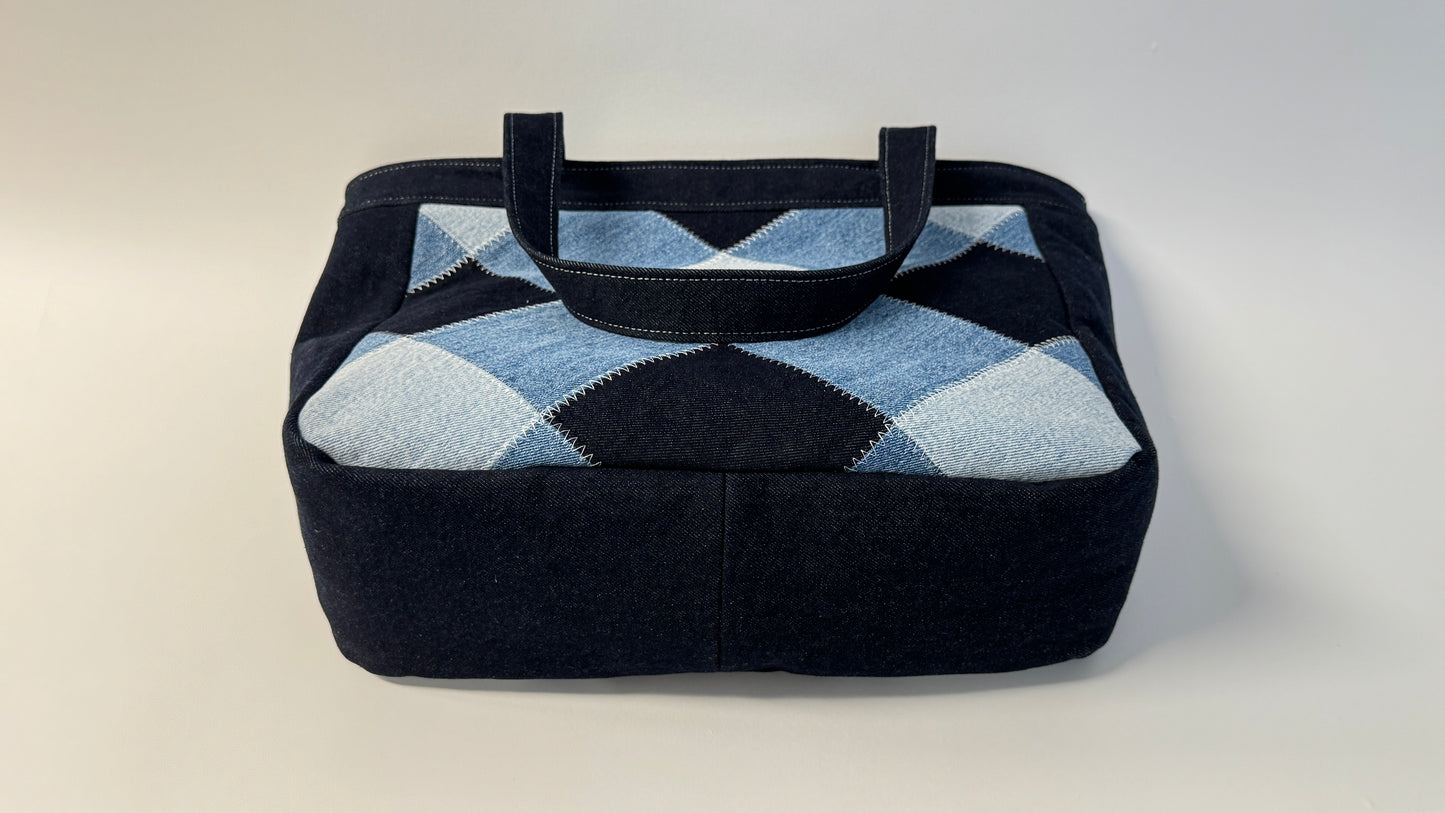 Gail Patchwork Zip Tote PDF Sewing Pattern | Digital Download