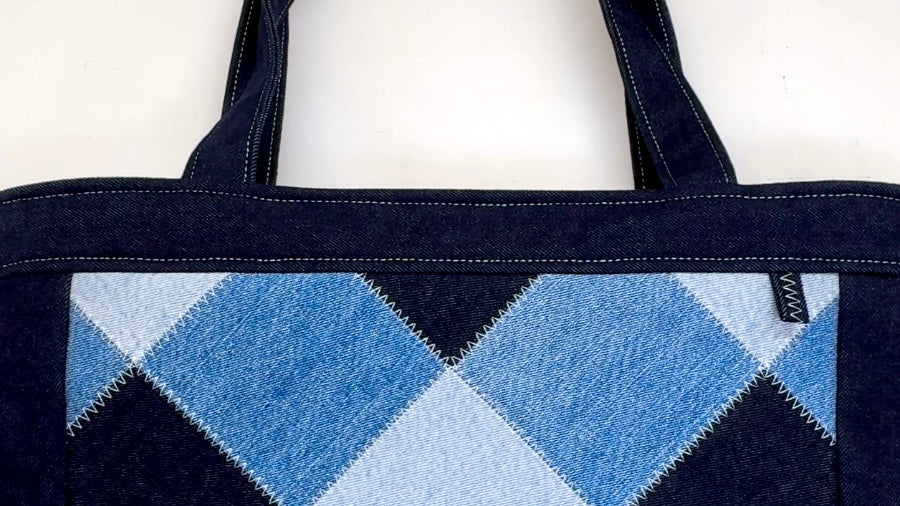 Gail Patchwork Zip Tote PDF Sewing Pattern | Digital Download