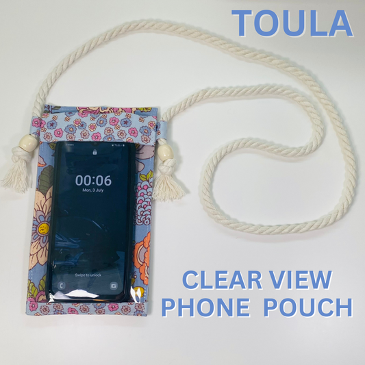 TOULA Clear View Phone Sling Pouch PDF Sewing Pattern : Digital Download