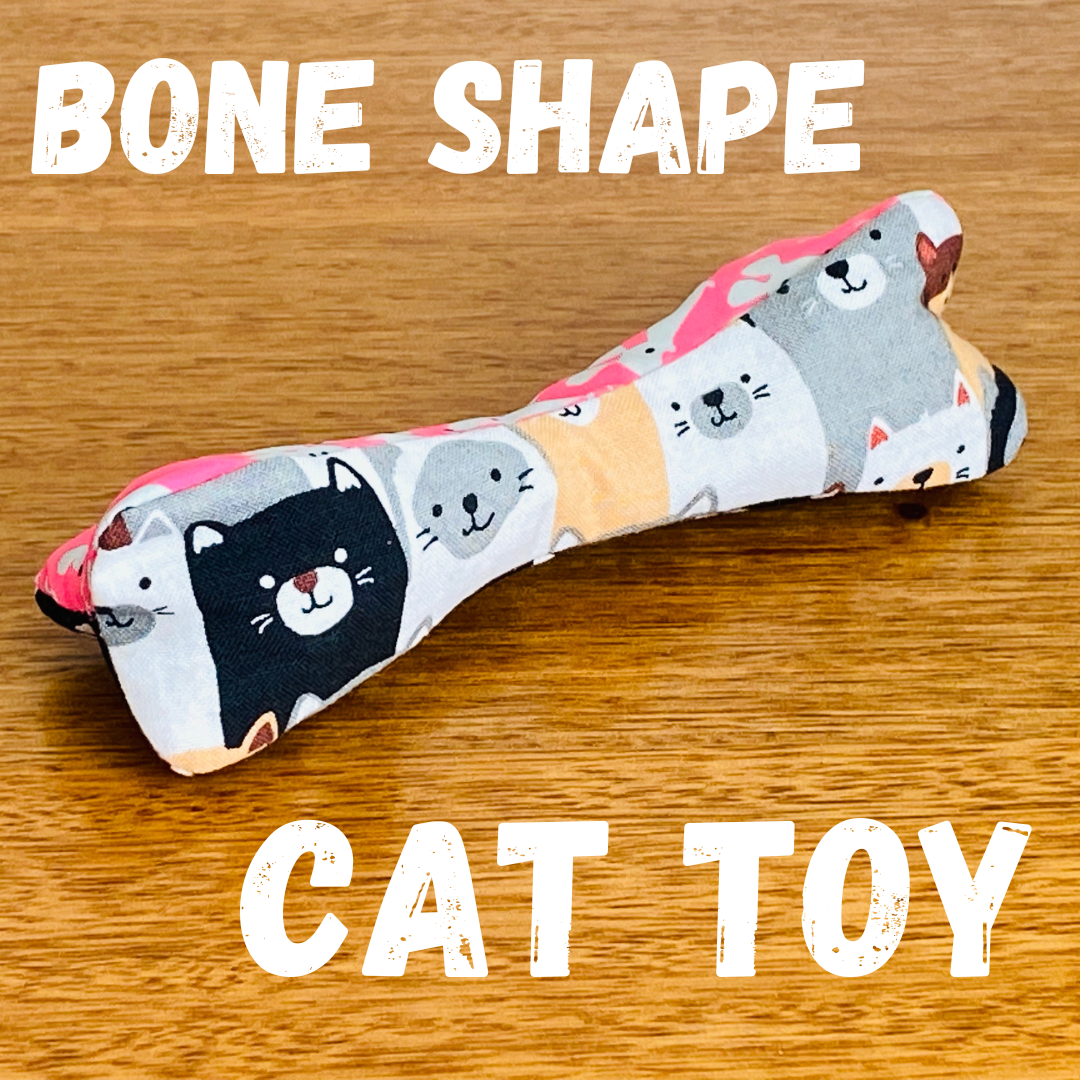Fabric Cat Toy - Bone Shaped Sewing Pattern : Digital Download