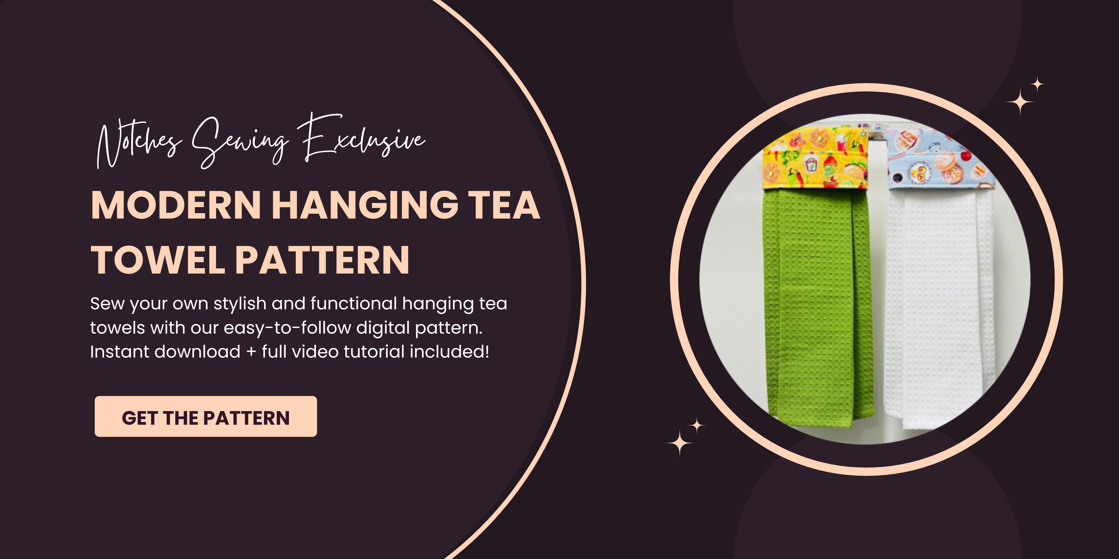 Slide 1: Modern Hanging Tea Towel
