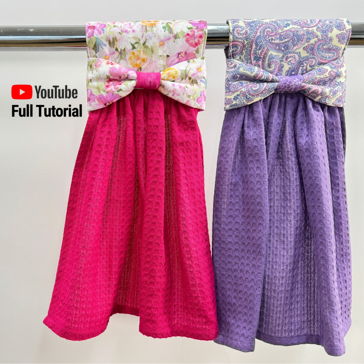 Bow Front Hanging Tea Towel - PDF Sewing Pattern | Digital Download