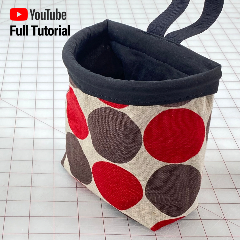 Mini Trash Can for your Car - Sewing Pattern : Digital Download
