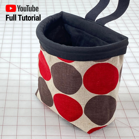 Mini Trash Can for your Car - Sewing Pattern : Digital Download