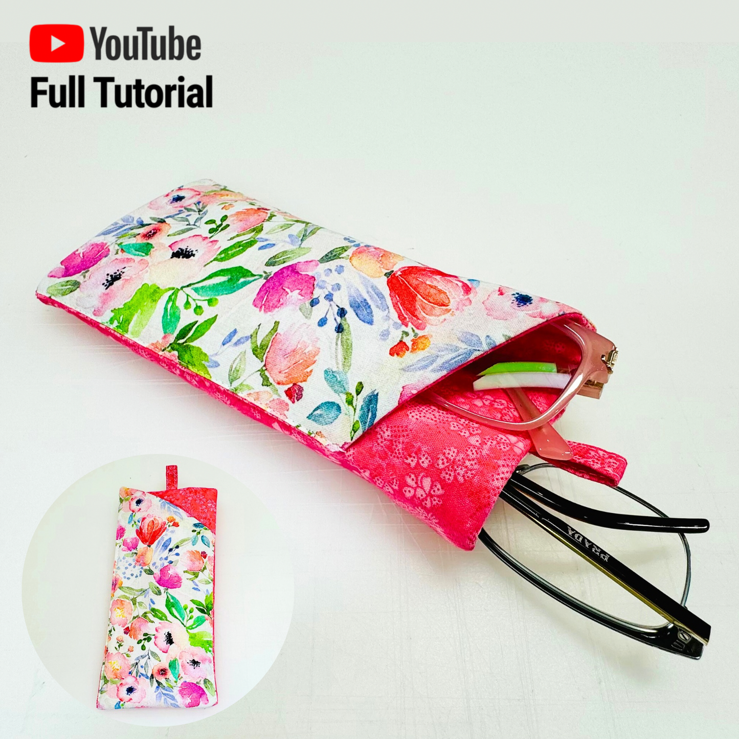 Double Eyeglasses Case Sewing Pattern : Digital (No Written Instructions)