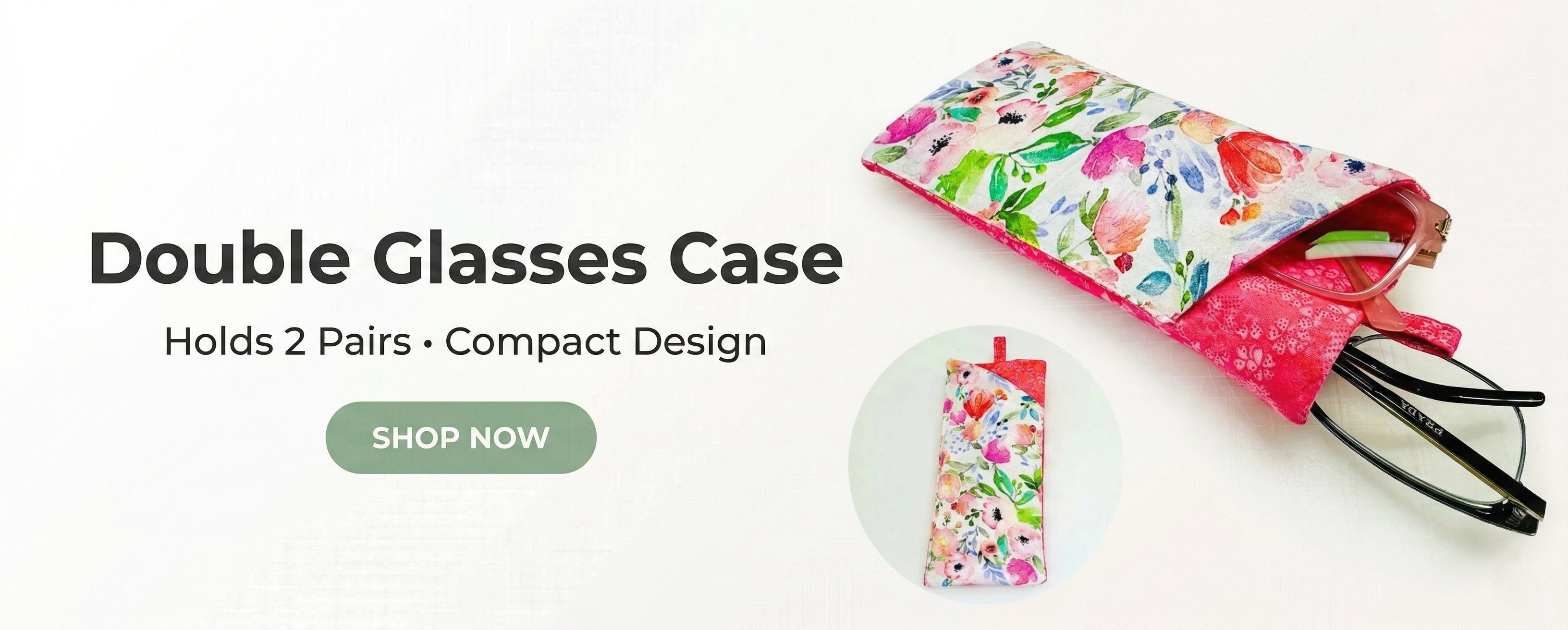 Double Eyeglasses Case Sewing Pattern