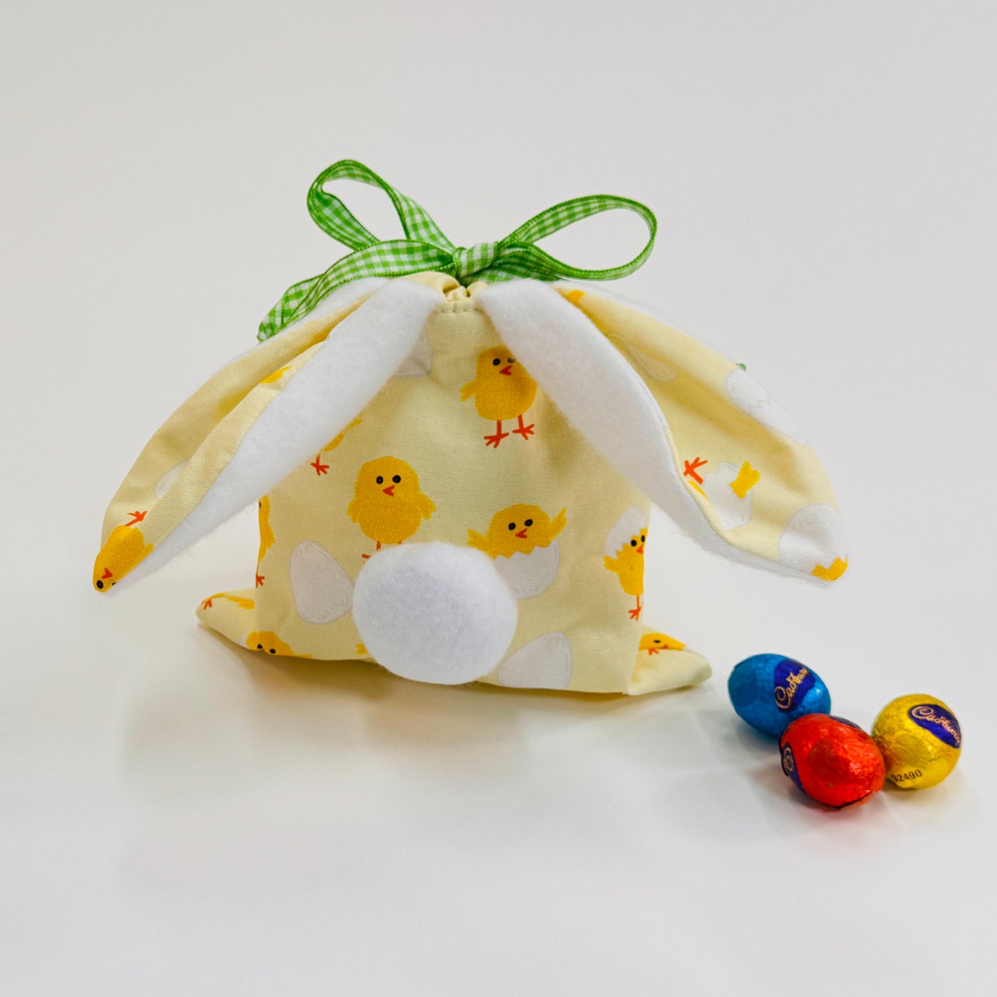 Bunny Ears and Tail Drawstring Bag - 3 Sizes PDF Sewing Pattern | Digital Download