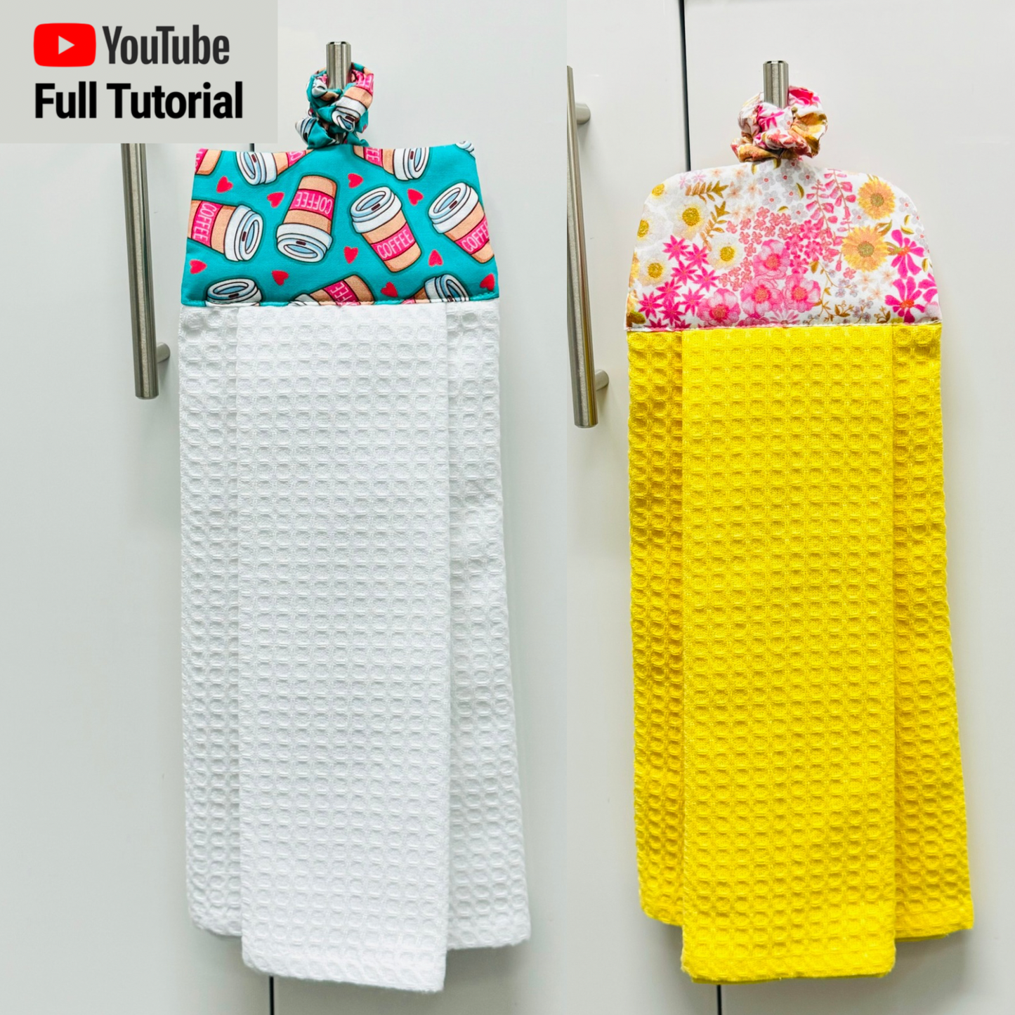 Looped Hanging Tea Towel Sewing Pattern : Digital Download