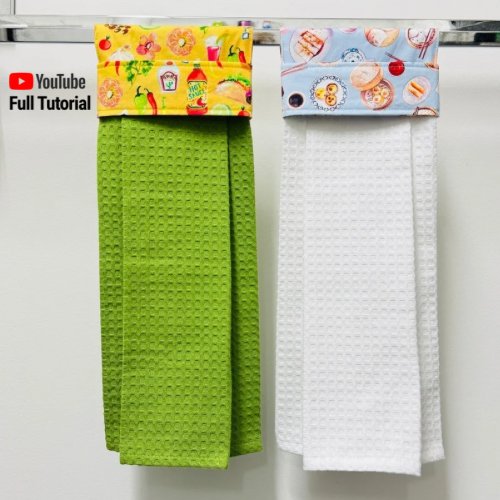 Hanging Tea Towels - Modern Hanging Tea Towel