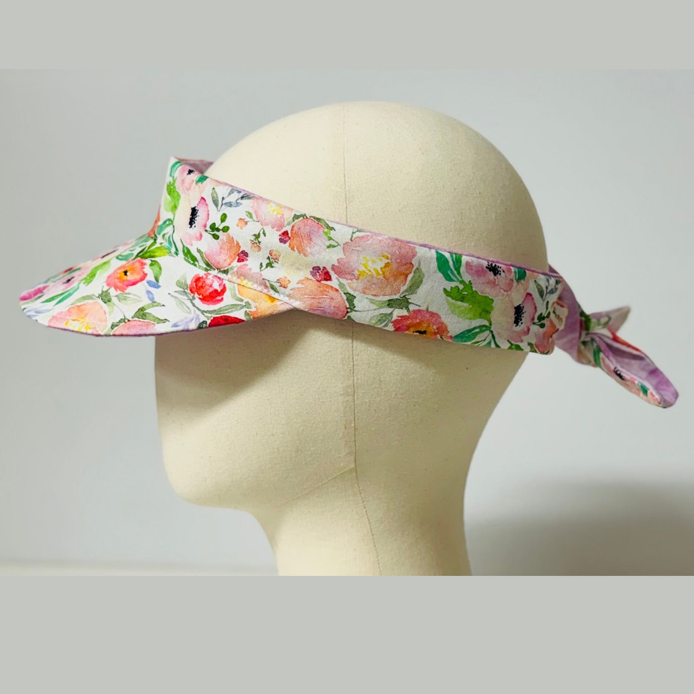 Reversible Sun Visor with Wired Headband PDF Sewing Pattern : Digital Download (No Written Instructions)