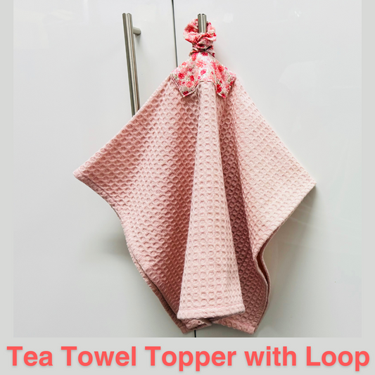 Tea Towel Topper with Loop PDF Pattern Download Only - No Written Instructions