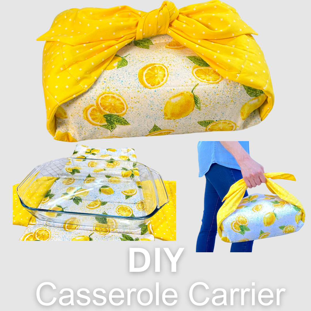 Quilted Casserole Carrier with Ties - PDF Pattern Only Download (NO written instructions)