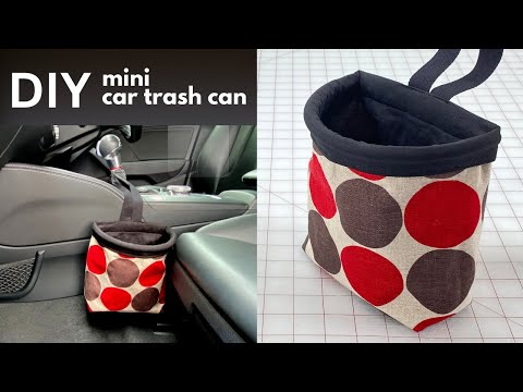 Mini Car Trash Can - Easy DIY Gift PDF Pattern Only Download